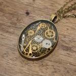 Pretty Steampunk Style Pendant Full Of Vintage..